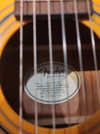 Guitarra Clásica Fender ESC-80