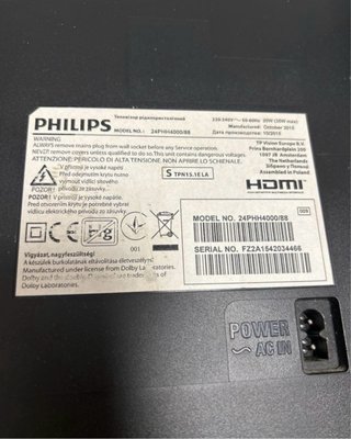 Televisor Philips 20 Negro