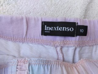 Shorts de verano tie-dye con volantes Talla 10