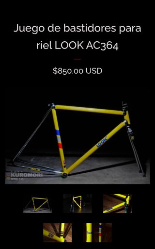 Look AC 364 - Cuadro Acero Pista / Fixie / Singles