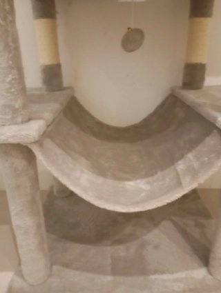 Rascador para gatos de tela y sisal