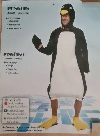 Disfraz Pingüino Adulto Talla S/M