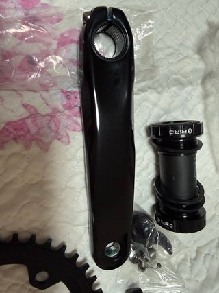 Juego Bielas MTB 170mm Negro