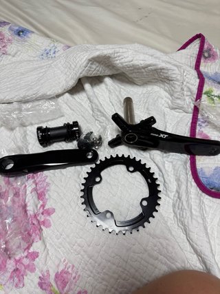 Juego Bielas MTB 170mm Negro