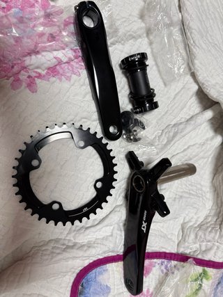 Juego Bielas MTB 170mm Negro