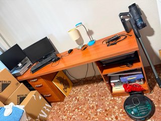 Mesa de escritorio madera de nogal