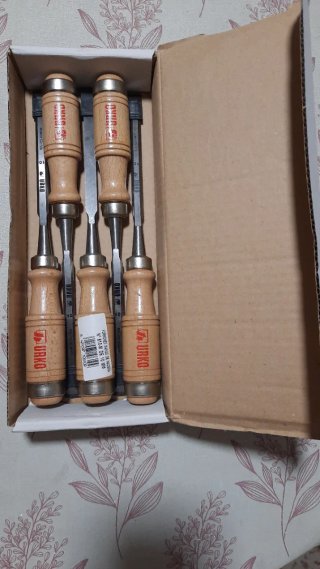 5 Formones Urko 10mm Madera Nuevos