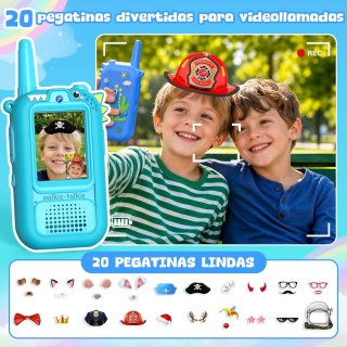 Walkie Talkie Dinosaurio Recargable Niños