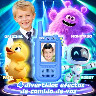 Walkie Talkie Dinosaurio Recargable Niños