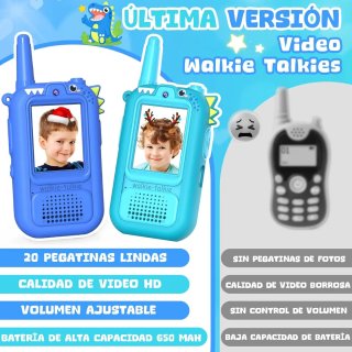 Walkie Talkie Dinosaurio Recargable Niños