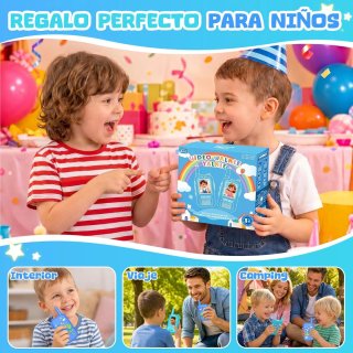 Walkie Talkie Dinosaurio Recargable Niños
