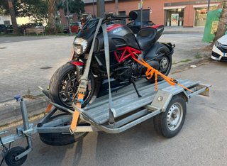 transporte de motos  porte moto  con plataforma