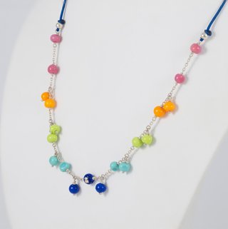 Collar Tous Plata y Cristal Murano Multicolor