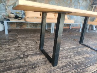 Mesa Rústica Madera y Metal