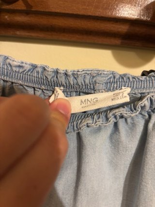 Vestido vaquero sin hombros