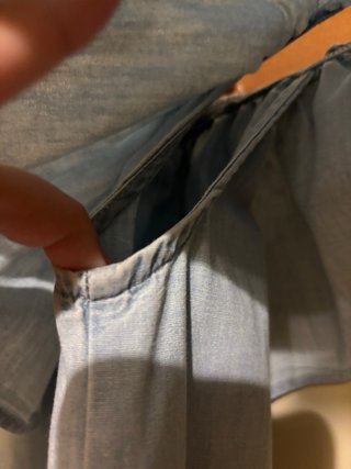 Vestido vaquero sin hombros