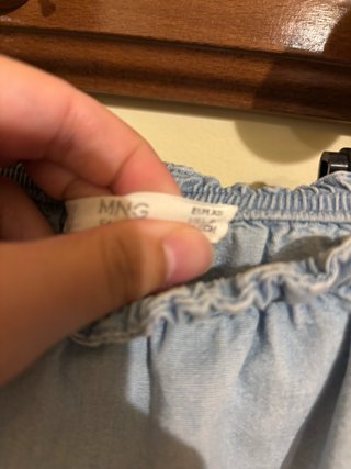 Vestido vaquero sin hombros