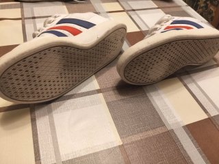 Zapatillas Adidas Breaknet T40 Blancas/Azul/Rojo