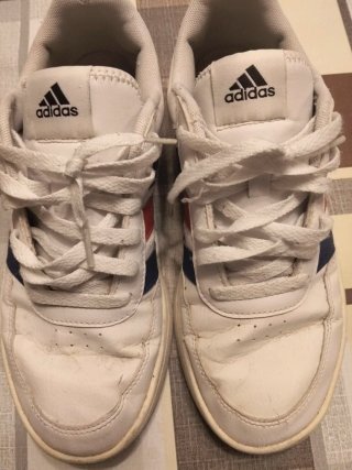 Zapatillas Adidas Breaknet T40 Blancas/Azul/Rojo