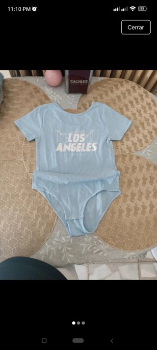 Body bebé azul Los Angeles talla 11-12