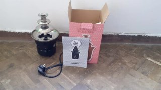 Fuente de chocolate de 3 niveles,1 solo uso ver