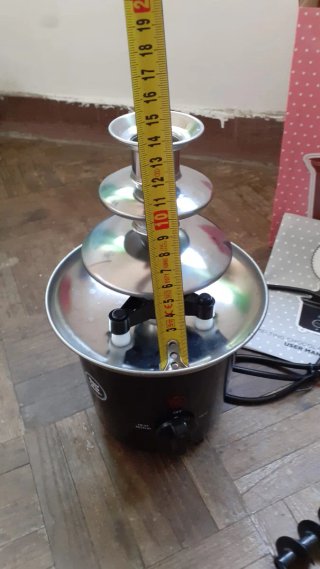 Fuente de chocolate de 3 niveles,1 solo uso ver
