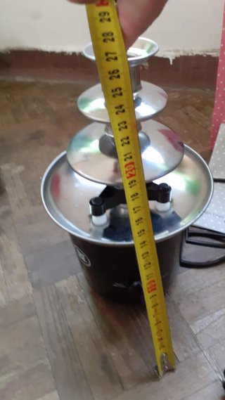 Fuente de chocolate de 3 niveles,1 solo uso ver