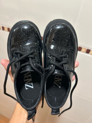 Zara Zapatos Niña Talla 24 Brillantes