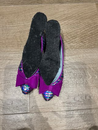De flores y floreros Bailarinas Lentejuelas Lazo