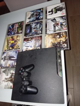 Consola PS3 Negra + 10 Juegos