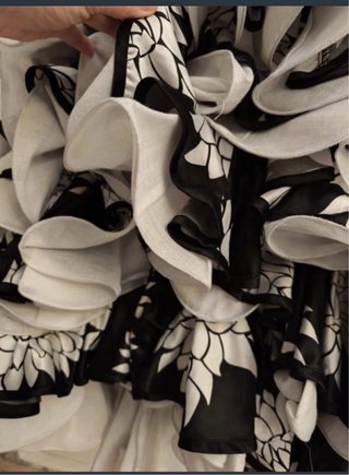 Vestido Sevillana Negro y Blanco