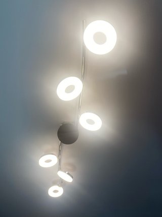 Lámpara LED Comedor 6 Focos Moviles
