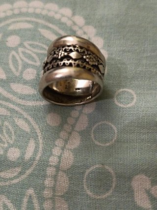 Anillo Banda Bali Sello Distintivo plata 925