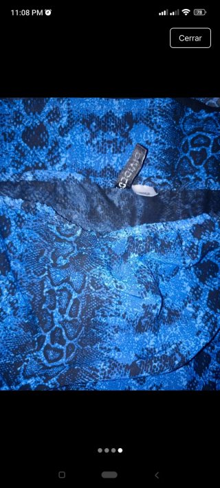 Vestido azul estampado talla 36