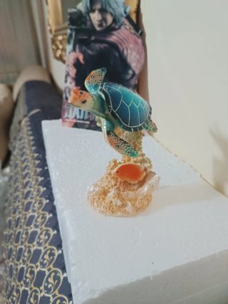 Figura tortuga marina acuario pecera