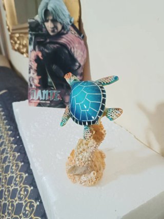 Figura tortuga marina acuario pecera