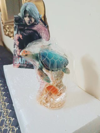 Figura tortuga marina acuario pecera