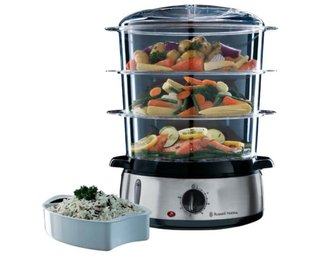 Russell Hobbs Vaporera 3 Niveles + Arrocera