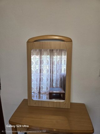 Espejo de Madera con Marco Curvo 50 × 80 cm