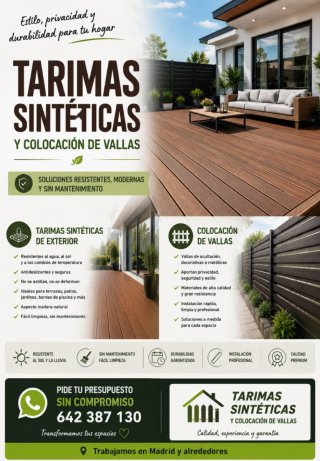 Instalación Tarima Sintética Exterior
