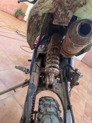 Pit Bike ROAN 125cc Motocross Azul/Blanco