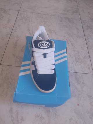 Zapatillas Adidas Campus Azul/Blanco Suede