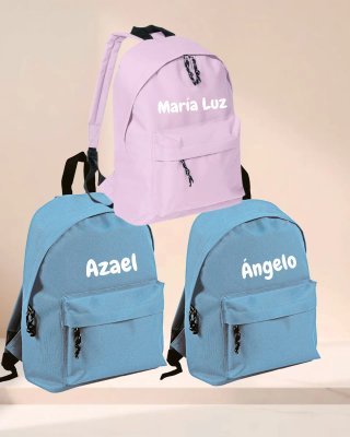 Mochilas personalizadas con nombres