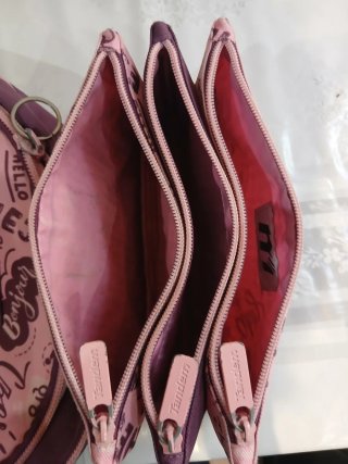 Mochila Tandem rosa  Más estuche