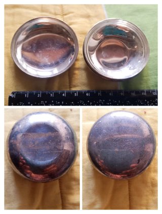 Scatole in argento o metallo come descrizione
