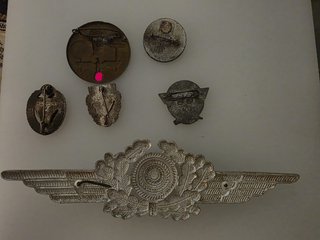 Lotto di 6 insegne III Reich Luftwaffe IIWW militaria