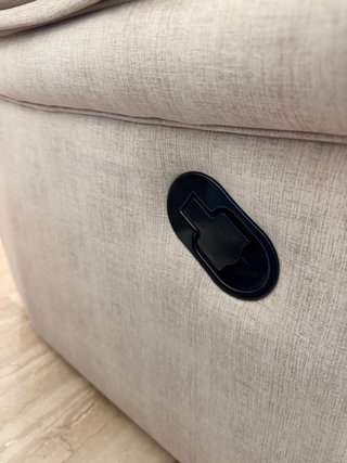 Sillón reclinable manual beige