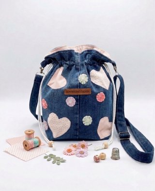 Bolso bombonera hecho a mano