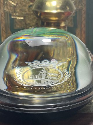 Pisapapeles Cristal Escudo Villa de Bilbao Vintage