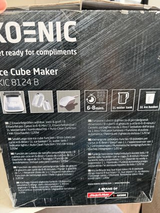 Máquina de Hielo Portátil KOENIC como nueva